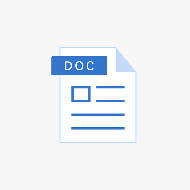 Icone de fichier word dispersé